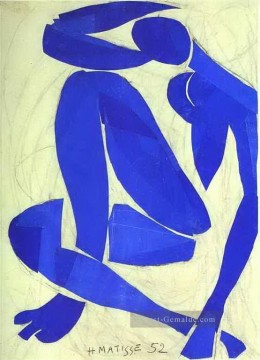 Henri Matisse Werke - Blue Nude IV abstrakter Fauvismus Henri Matisse